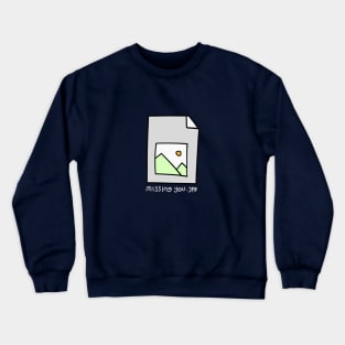 jpg icon aesthetic Crewneck Sweatshirt